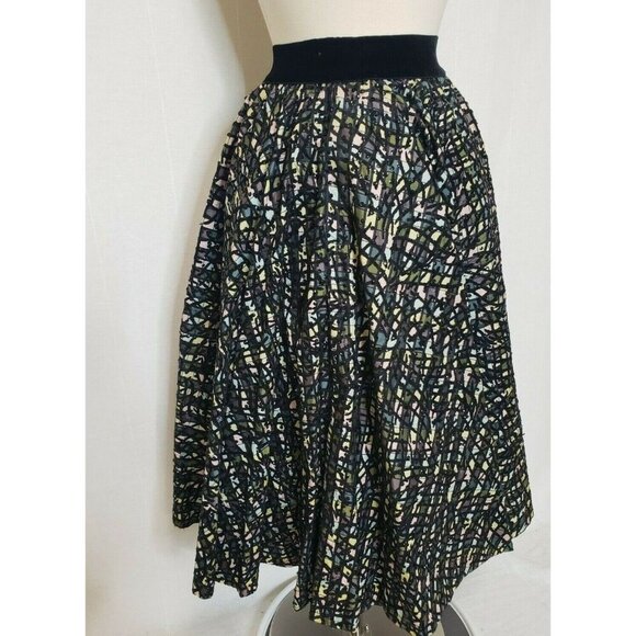 Vintage 50s Atomic Joe Davidson Originals Circle Skirt MidCentury Flocked - Picture 9 of 12